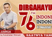 Calon Kepala Desa Pematang Gadung Kecamatan Mersam Sultoni. S.IP beserta Keluarga Mengucapkan Dirgahayu RI ke 76