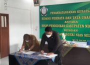 Kejari Nisel Bersama Disdik Nisel Tandatangani Nota Kesepakatan Kerjasama.