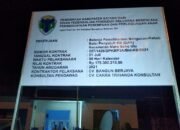 Pasca Pemberitaan, Papan informasi Proyek Rehab Pembangunan Balai KB Sungai Rengas Terpasang