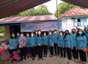 Ketua PKK dan Dinas PPMD PA Kabupaten Toba supervisi dan monitoring di desa Pangombusan Kecamatan Parmaksian.