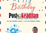 Kepala SMAN 4 Tambun Selatan Mengucapkan Happy Anniversary Postkeadilan yang ke 9