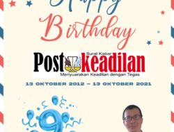 Kepala SMAN 4 Tambun Selatan Mengucapkan Happy Anniversary Postkeadilan yang ke 9