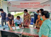 Serah Terima bangunan Over Lay  jalan di 4 ruas di kelurahan pasar porsea  kecamatan porsea oleh PT.Toba Pulp lestari