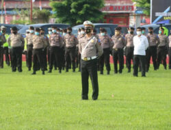 Polresta Deli Serdang Sumatera Utara Gelar Apel Pasukan Rajia Toba 2021