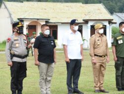 Bupati Tapanuli Utara Hadiri Apel Gelar Pasukan Dalam Rangka Kunker Presiden RI di Kabupaten Tapanuli Utara.