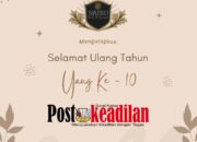 SAIRO Resto & Lounge Mengucapkan Selamat Ulang Tahun PostKeadilan yg ke-1 (Dekade)