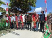 Serah terima jalan Parbulu desa Pangombusan Kecamatan Parmaksian oleh PT. Toba Pulp Lestari (PT.TPL)