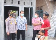 Kapolres Sergai Tinjau Pembangunan Bedah Rumah Korban Angin Puting Beliung