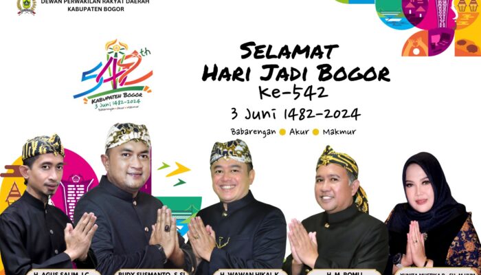DPRD kabupaten Bogor mengucapkan hari jadi Bogor