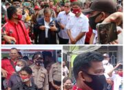 Polres, Camat, Kapus dan Kades amankan Pendaftaran Bapaslon Bupati HDF di KPUD Nias Selatan