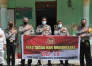 Polres Humbahas menggelar Bakti Sosial memperingati Hari Bhayangkara ke 75.