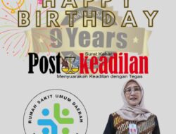Plt. Direktur RSUD Cibitung Mengucapkan Happy Anniversary Postkeadilan yang ke 9