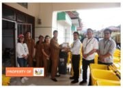 PT.TPL serahkan bantuan pendukung kebersihan kedinas lingkungan hidup dan kehutanan provinsi sumatera utara.