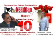 Pimpinan Perusahaan Mengucapkan Dirgahayu Satu Dekade PostKeadilan