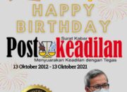 Kepala KCD Wilayah III Jawa Barat Mengucapkan Happy Anniversary Postkeadilan yang ke 9