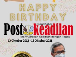 Kepala KCD Wilayah III Jawa Barat Mengucapkan Happy Anniversary Postkeadilan yang ke 9