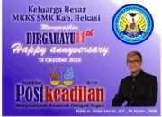 Keluarga Besar MKKS SMK Kab. Bekasi mengucapkan DIRGAHAYU PostKeadilan yg ke-11.