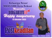 Keluarga Besar MKKS SMK Kota Bekasi mengucapkan DIRGAHAYU PostKeadilan yg ke-11.