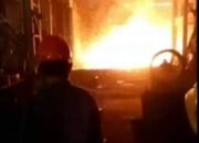 TUNGKU PELEBURAN PT WAN BAO LONG STEEL ( WBLS ) MELEDAK