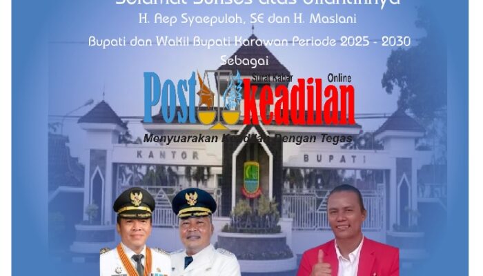 DPC Kabupaten Karawang Pemuda Batak Bersatu Mengucapkan Selamat Sukses atas dilantiknya H. Aep Syaepuloh, SE dan H. Maslani sebagai Bupati dan Wakil Bupati Karawan Periode 2025 – 2030