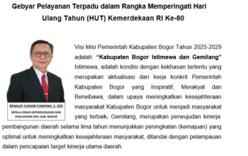 Gebyar Pelayanan Terpadu dalam Rangka Memperingati Hari Ulang Tahun (HUT) Kemerdekaan RI Ke-80