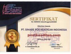 Sertifikat Penghargaan SMSI ( Serikat Media Siber Indonesia ) di berikan Kepada Postkeadilan