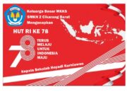Keluarga Besar SMKN 2 Cikarang Barat, mengucapkan Dirgahayu RI Ke 78