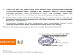 Kadis P2KB Humbahas Keluarkan Surat Perihal Penggunaan Obat Sirup