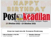 Camat dan kepala desa Se-Kecamatan Tarabintang Mengucapkan Happy Anniversary Postkeadilan yang ke 9