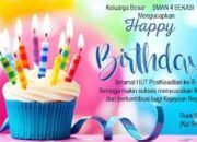 Keluarga Besar  SMAN 4 BEKASI Mengucapkan Selamat HUT PostKeadilan ke-8